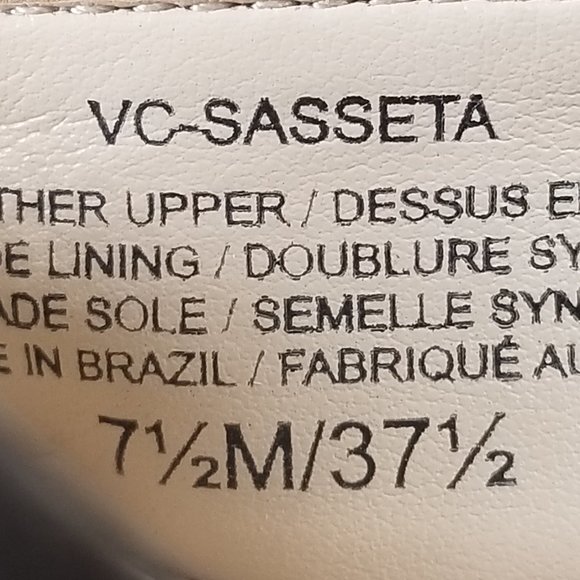 Vince Camuto Sasseta Sandal, Bone Suede, Womens Size 7.5 M / 37.5 - Picture 11 of 12